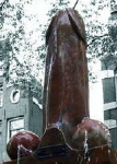 amsterdam red light district penis statue